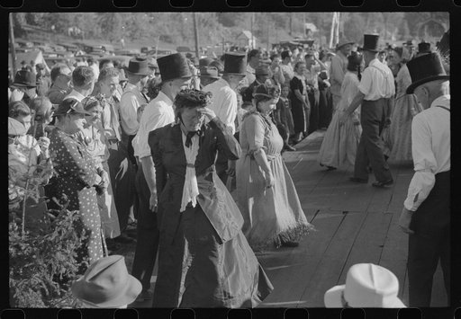 Untitled photo, possibly related to: Folk dancing at the "World's Fair" in Tunbridge, Vermont