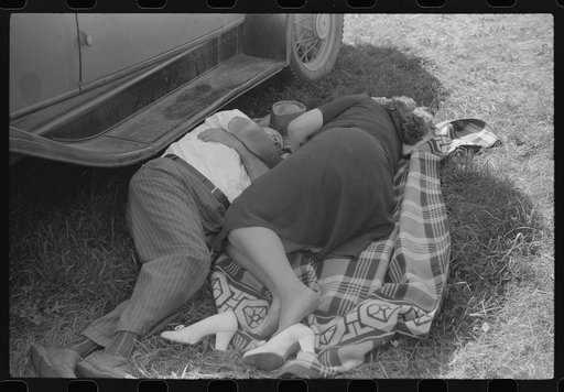 Resting at the "World's Fair" in Tunbridge, Vermont