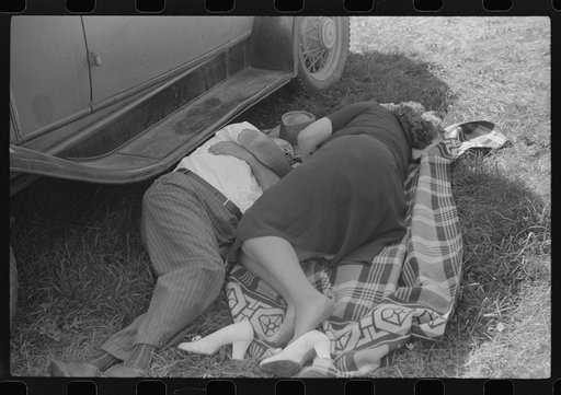 Untitled photo, possibly related to: Resting at the "World's Fair" in Tunbridge, Vermont