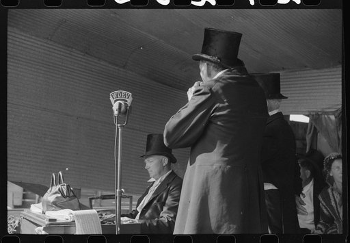 Untitled photo, possibly related to: Ballad singers at the "World's Fair" in Tunbridge, Vermont