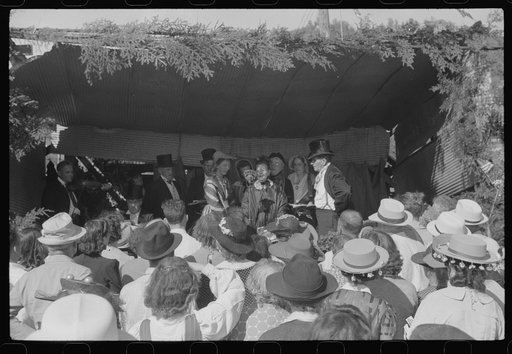 Ballad singers at the "World's Fair" in Tunbridge, Vermont
