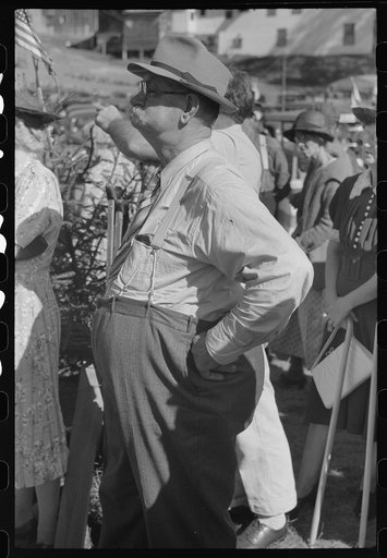 Spectator at the "World's Fair" in Tunbridge, Vermont