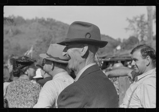 Spectator at the "World's Fair" in Tunbridge, Vermont