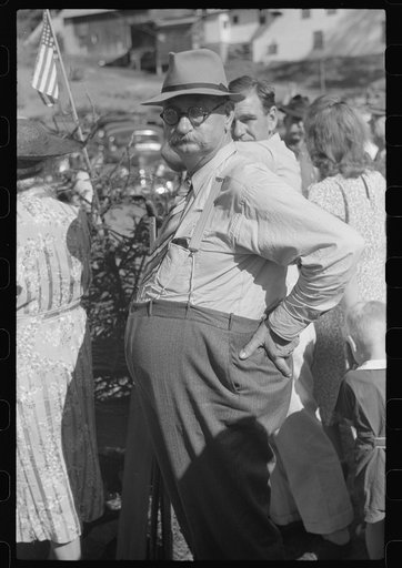 Spectator at the "World's Fair" in Tunbridge, Vermont
