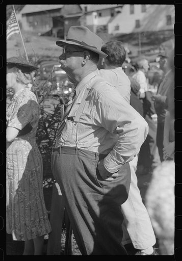 Untitled photo, possibly related to: Spectator at the "World's Fair" in Tunbridge, Vermont