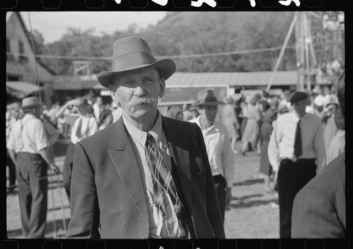 Spectator at the "World's Fair" in Tunbridge, Vermont