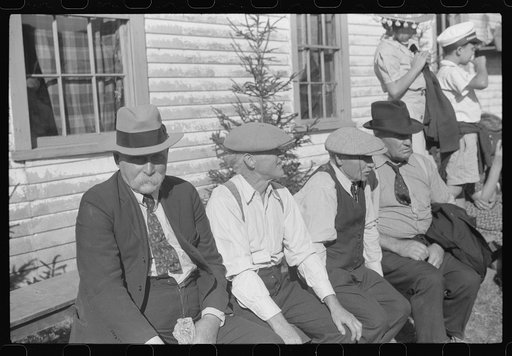 Spectators at the "World's Fair" in Tunbridge, Vermont