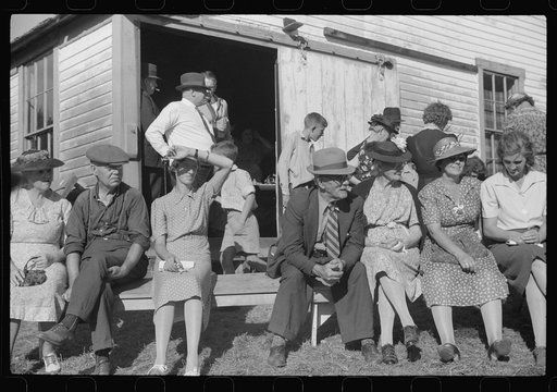 Untitled photo, possibly related to: Spectators at the "World's Fair" in Tunbridge, Vermont