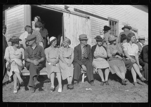 Untitled photo, possibly related to: Spectators at the "World's Fair" in Tunbridge, Vermont