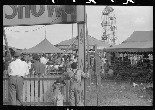 Untitled photo, possibly related to: At the Greene County fair, Greensboro, Georgia. White schoolchildren were admitted free one day, Negro schoolchildren the next