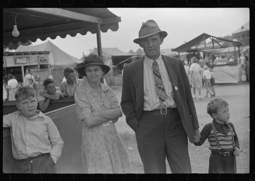 Untitled photo, possibly related to: Family at the Greene County fair in Greensboro, Georgia
