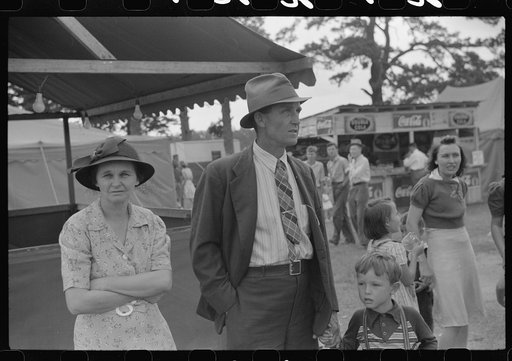 Untitled photo, possibly related to: Family at the Greene County fair in Greensboro, Georgia