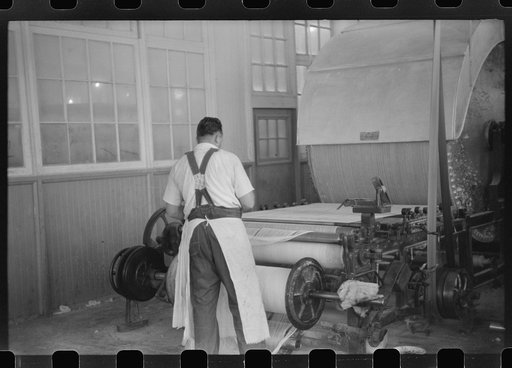 Untitled photo, possibly related to: At the Mary-Leila cotton mill in Greensboro, Georgia