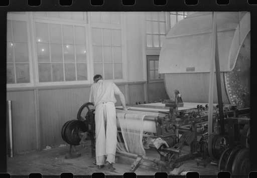 Untitled photo, possibly related to: At the Mary-Leila cotton mill in Greensboro, Georgia