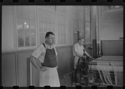 Untitled photo, possibly related to: At the Mary-Leila cotton mill in Greensboro, Georgia