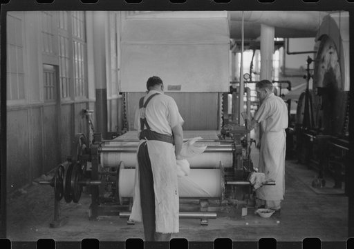 Untitled photo, possibly related to: At the Mary-Leila cotton mill in Greensboro, Georgia
