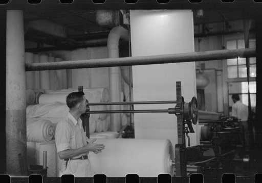 Untitled photo, possibly related to: At the Mary-Leila cotton mill in Greensboro, Georgia