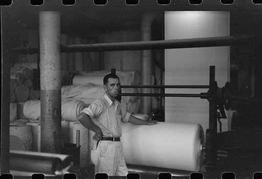 Untitled photo, possibly related to: At the Mary-Leila cotton mill in Greensboro, Georgia