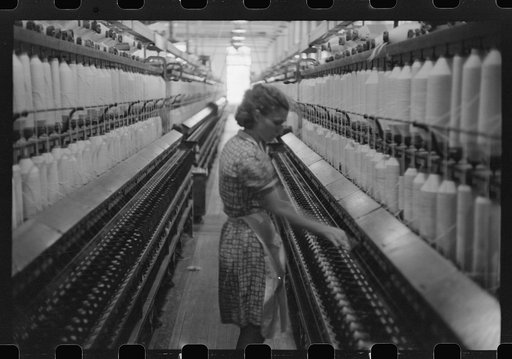 Untitled photo, possibly related to: At the Mary-Leila cotton mill in Greensboro, Georgia
