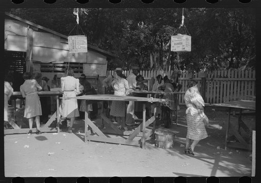 Untitled photo, possibly related to: Greensboro, Greene County, Georgia. Making a quilt from surplus commodity cotton