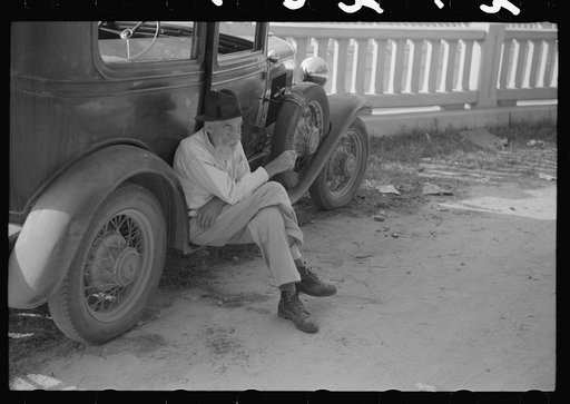 Untitled photo, possibly related to: Old man in Greensboro, Greene County, Georgia