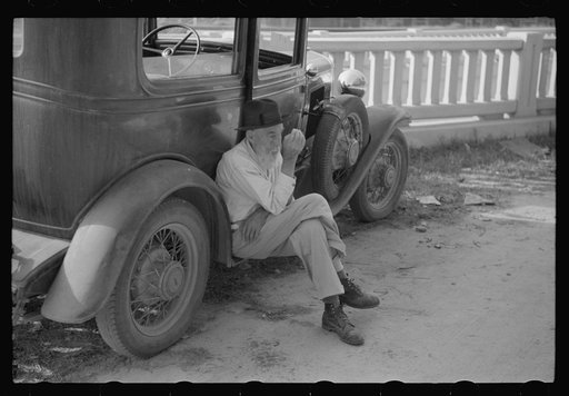 Old man in Greensboro, Greene County, Georgia