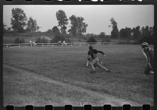 Untitled photo, possibly related to: Greensboro, Greene County, Georgia. Football game