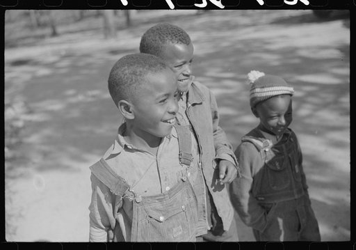 Greensboro, Greene County, Georgia (vicinity). Boyd Jones during recess at a Negro school