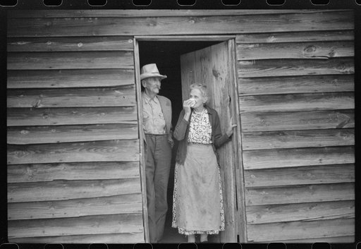 Untitled photo, possibly related to: Greene County, Georgia. Old couple who receive old-age pension assistance