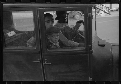 Untitled photo, possibly related to: Greene County, Georgia. Farmer and his family