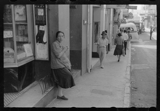 Untitled photo, possibly related to: Woman who asks for alms in the streets of San Juan, Puerto Rico