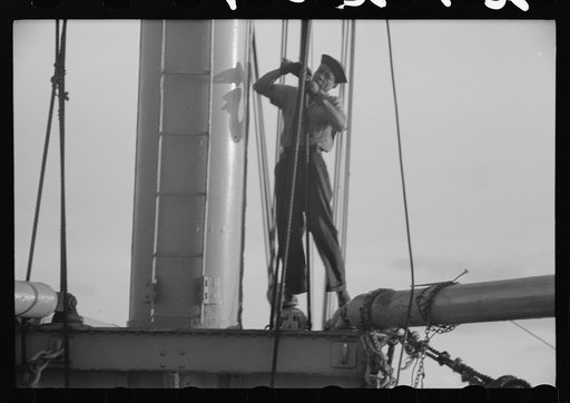 Untitled photo, possibly related to: Aboard the S.S. Coamo at sea two days out of New York