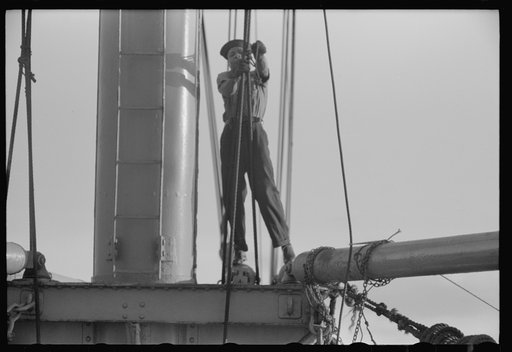 Untitled photo, possibly related to: Aboard the S.S. Coamo at sea two days out of New York