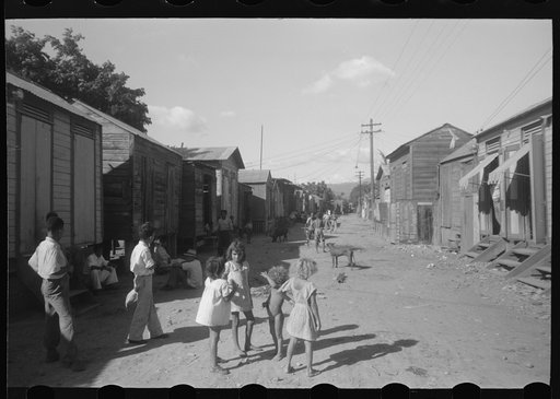 Untitled photo, possibly related to: Street in slum area known as "El Machuelitto," in Ponce, Puerto Rico