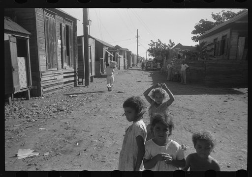 Street in slum area known as "El Machuelitto," in Ponce, Puerto Rico