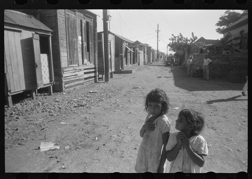 Street in slum area known as "El Machuelitto," in Ponce, Puerto Rico