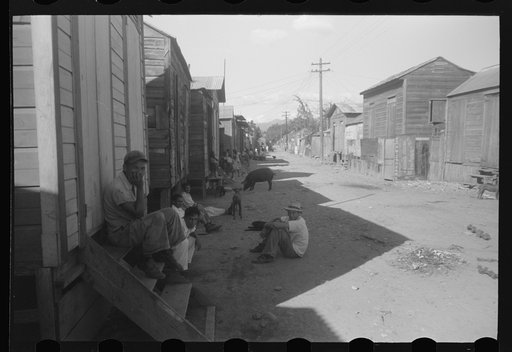 Street in slum area known as "El Machuelitto," in Ponce, Puerto Rico