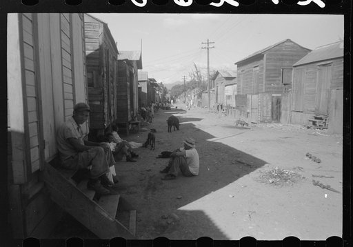 Untitled photo, possibly related to: Street in slum area known as "El Machuelitto," in Ponce, Puerto Rico