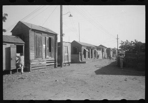 Street in slum area known as "El Machuelitto," in Ponce, Puerto Rico
