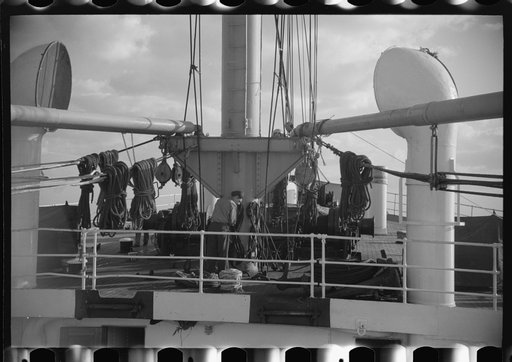 Untitled photo, possibly related to: Aboard the S.S. Coamo at sea two days out of New York
