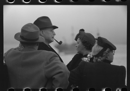 Untitled photo, possibly related to: Aboard the S.S. Coamo in New York Harbor