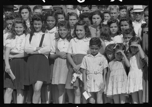 Children at a party for tenant purchase FSA (Farm Security Administration) borrowers near Corozal, Puerto Rico