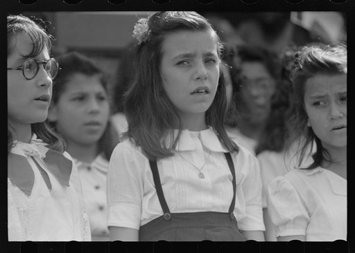 Untitled photo, possibly related to: Glee club singing at a party for tenant purchase FSA (Farm Security Administration) borrowers in Corozal, Puerto Rico