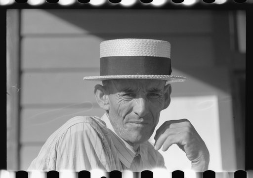 One of the farmers at the celebration of tenant purchase FSA (Farm Security Administration) borrowers and farm near Corozal, Puerto Rico