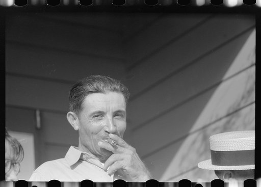 One of the farmers at the celebration of tenant purchase FSA (Farm Security Administration) borrowers and farm near Corozal, Puerto Rico