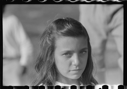 Untitled photo, possibly related to: One of the girls in the glee club which sang at the celebration of tenant purchase FSA (Farm Security Administration) borrowers near Corozal, Puerto Rico