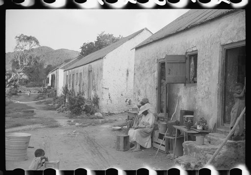 Old slave quarters still being used in one of the slum "villages," St. Croix, Virgin Islands