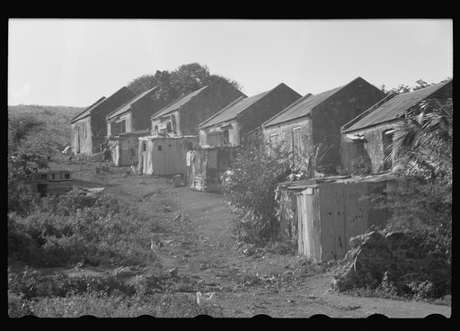 Untitled photo, possibly related to: In one of the slum "villages" in the northeast corner of the island. St. Croix, Virgin Islands