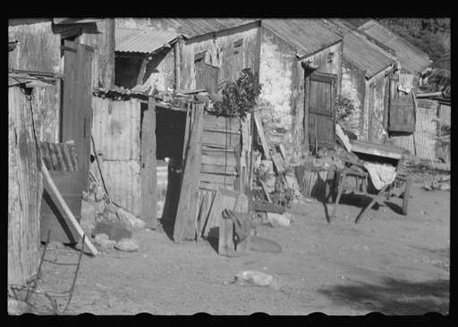 Untitled photo, possibly related to: In one of the slum "villages" in the northeast corner of the island. St. Croix, Virgin Islands