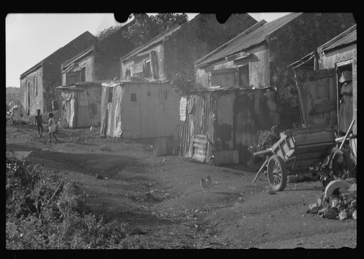 Untitled photo, possibly related to: In one of the slum "villages" in the northeast corner of the island. St. Croix, Virgin Islands